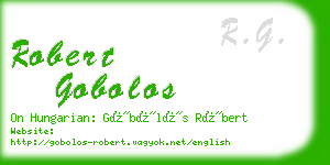 robert gobolos business card