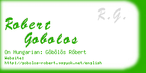 robert gobolos business card